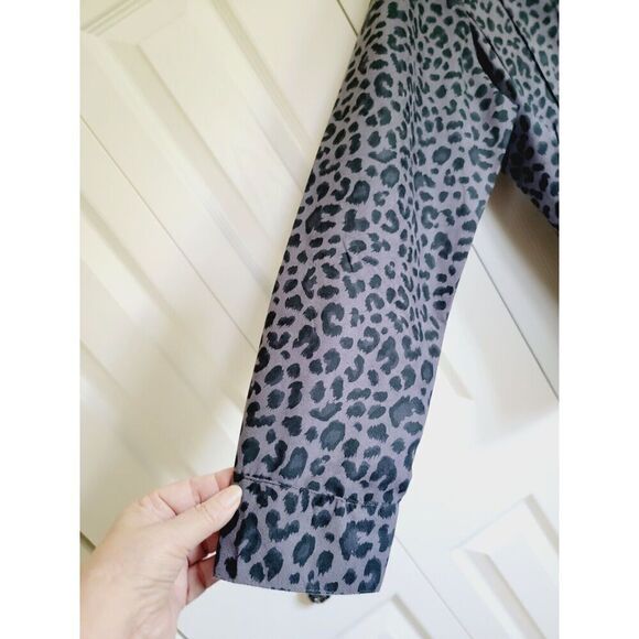 Lemon Grass XL Zip Front Jacket Vintage Gray Black Animal Print‎ Plear Front - Picture 7 of 7